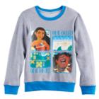 Disney's Moana Girls 7-16 Moana & Maui One Ocean One Heart Pullover Sweatshirt, Size: Small, Dark Grey