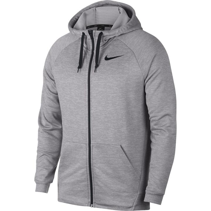 Men's Nike Dri-fit Full-zip Fleece Hoodie, Size: Large, Med Grey