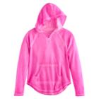 Girls 7-16 So® Front Lace-up Neck Hoodie, Size: 16, Pink