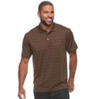 Men's Haggar&reg; Cool 18&reg; Classic-fit Performance Polo, Size: Medium, Med Brown