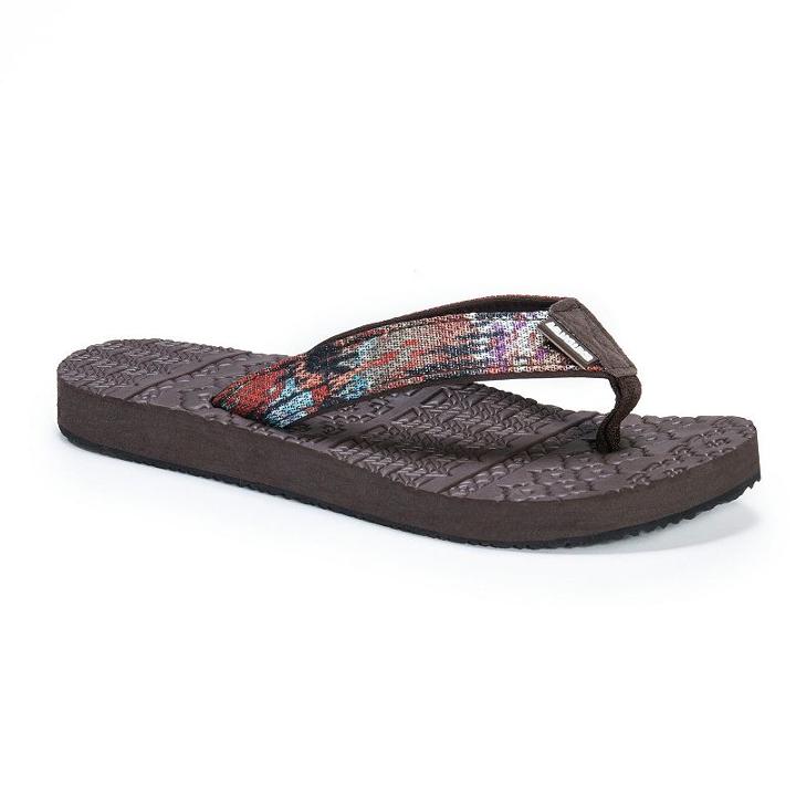 Muk Luks Emma Women's Flip-flops, Size: 7, Orange