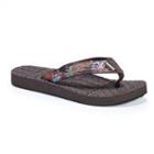 Muk Luks Emma Women's Flip-flops, Size: 7, Orange