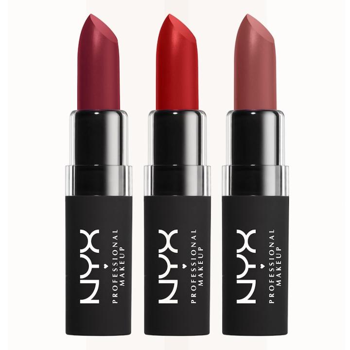 Nyx Professional Makeup Velvet Matte Lipstick Set 1, Multicolor