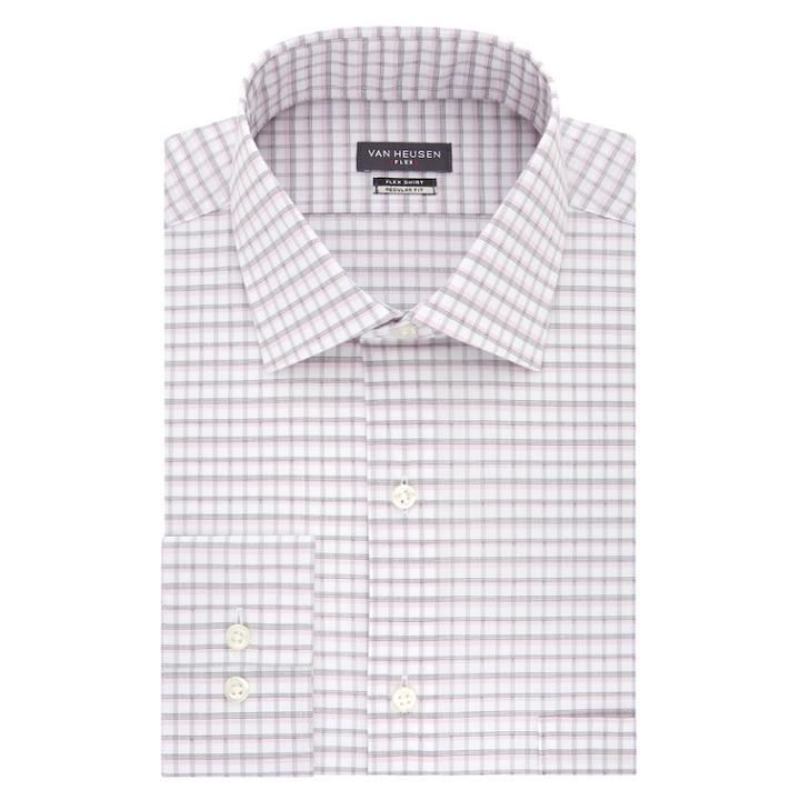 Big & Tall Van Heusen Flex Collar Spread-collar Dress Shirt, Men's, Size: 18.5 36/7b, Pink Other