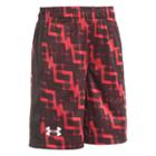 Boys 4-7 Under Armour Interval Patterned Athletic Shorts, Boy's, Size: 4, Red