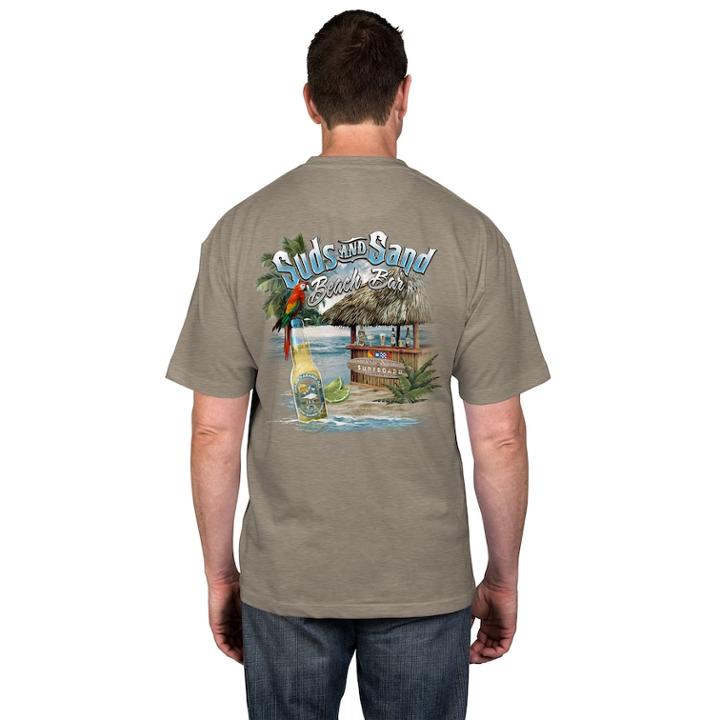 Big & Tall Newport Blue Suds And Sand Beach Bar Tee, Men's, Size: Xl Tall, Beige Oth