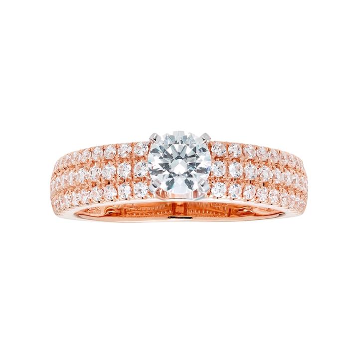 14k Gold 1 Carat T.w. Igl Certified Diamond Engagement Ring, Women's, Size: 6.50, White