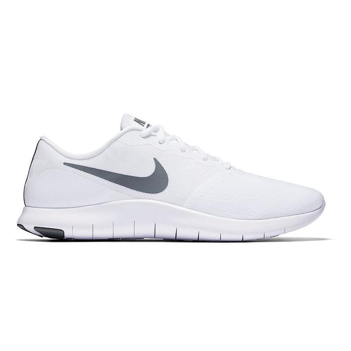 Nike Flex Contact Men's Running Shoes, Size: 11.5, White