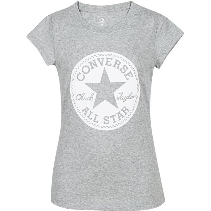 Girls 7-16 Converse Chuck Taylor All Star Signature Tee, Size: Medium, Grey