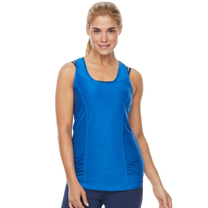 Women's Gaiam Energy Racerback Yoga Tank, Size: Large, Grey Other