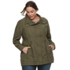 Plus Size Be Boundless Anorak Jacket, Women's, Size: 3xl, Med Green