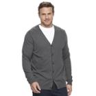 Big & Tall Croft & Barrow&reg; True Comfort Classic-fit Easy-care Cardigan Sweater, Men's, Size: 4xb, Dark Grey