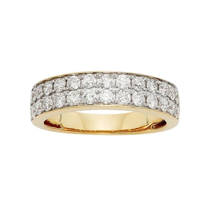 1 Carat T.w. Igl Certified Diamond 14k Gold Wedding Ring, Women's, Size: 7.50, White