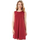 Women's Apt. 9&reg; French Terry Swing Dress, Size: Medium, Purple