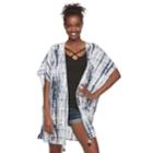 Juniors' Love, Fire Tassel Kimono, Teens, Size: Large, Blue