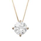 Forever Brilliant 1 9/10 Carat T.w. Lab-created Moissanite 14k Gold Pendant Necklace, Women's, Size: 18