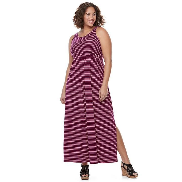 Juniors' Plus Size So&reg; Crossback Maxi Dress, Girl's, Size: 2xl, Pink