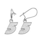 Insignia Collection Nascar Kasey Kahne Sterling Silver 5 Drop Earrings, Women's, Grey