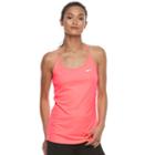 Women's Nike Dri-fit Mesh Racerback Tank Top, Size: Xs, Med Red