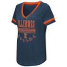 Women's Campus Heritage Illinois Fighting Illini Gunther Jersey Tee, Size: Xxl, Dark Blue