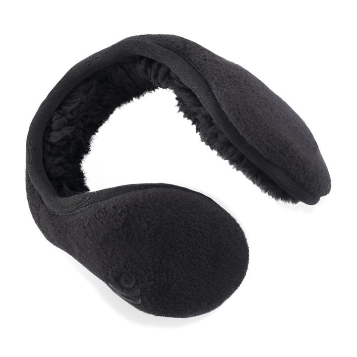 Women's Cuddl Duds Faux Shearling Lined Earmuffs, Black