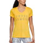 Women's Under Armour Tech V-neck Twist Graphic Tee, Size: Medium, White