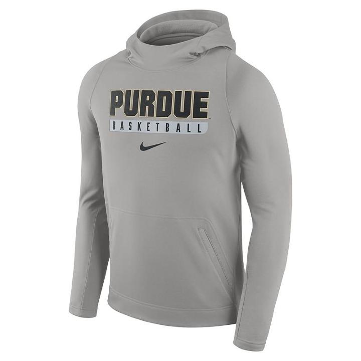 Men's Nike Purdue Boilermakers Basketball Fleece Hoodie, Size: Large, Grey Other