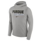 Men's Nike Purdue Boilermakers Basketball Fleece Hoodie, Size: Large, Grey Other