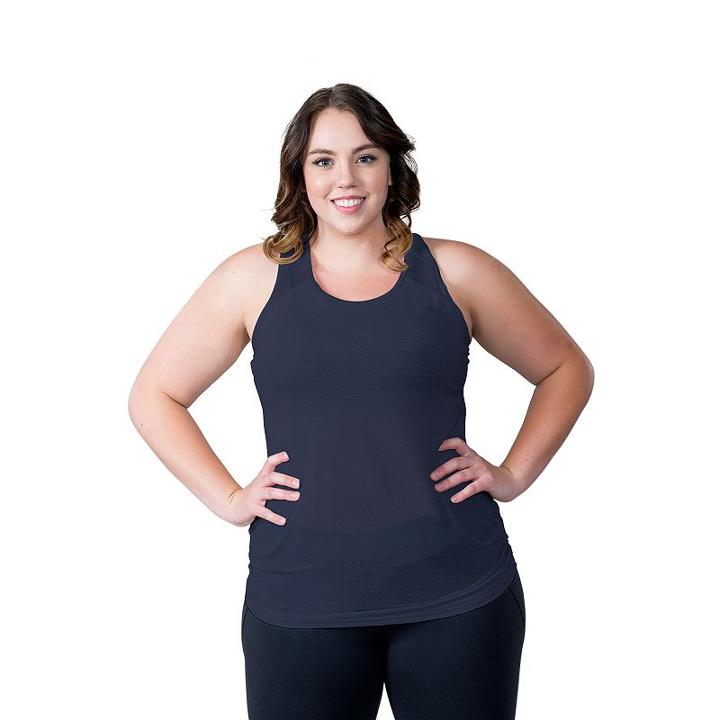 Plus Size Soybu Plank Racerback Yoga Tank, Women's, Size: 3xl, Dark Blue