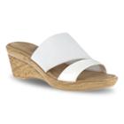 Tuscany By Easy Street Adagio Women's Wedge Sandals, Size: Medium (12), White Oth