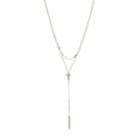 Lc Lauren Conrad Layered Cross & Stick Necklace, Women's, Gold
