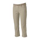 Juniors' Unionbay Winnie Stretch Twill Capris, Girl's, Size: 5, Dark Beige