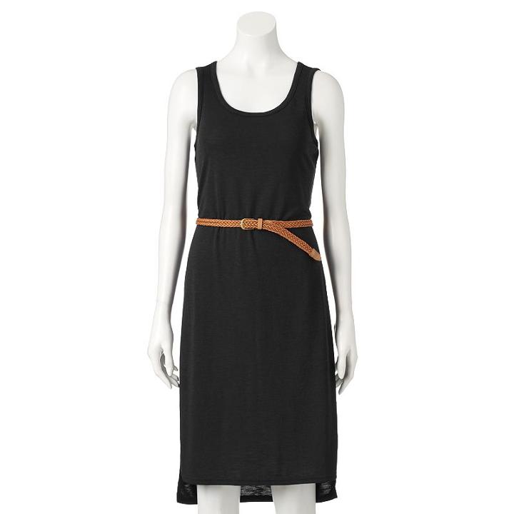 Women's Sonoma Goods For Life&trade; Midi Tank Dress, Size: Xl, Black