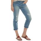 Women's Sonoma Goods For Life&trade; Curvy Cuffed Capri Jeans, Size: 12, Light Blue