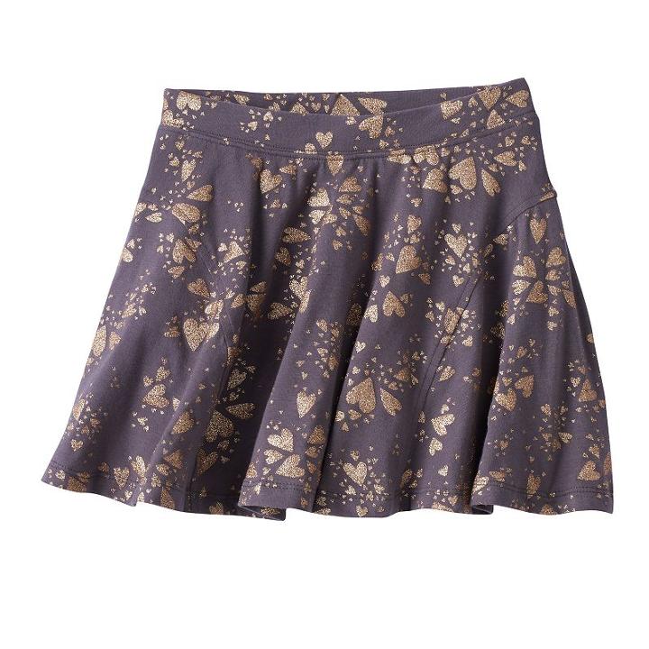Girls 4-10 Jumping Beans&reg; Pattern Skort, Girl's, Size: 6x, Dark Grey