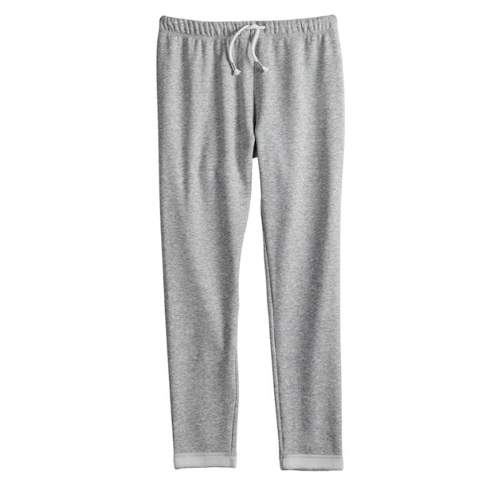 Girls 7-16 & Plus Size So&reg; Fleece Minky Leggings, Size: 7-8, Med Grey