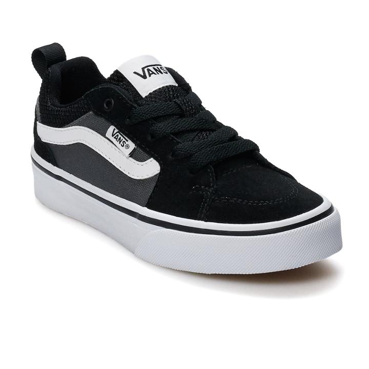 Vans Filmore Boys' Skate Shoes, Size: 7, Black