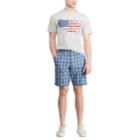 Men's Chaps Americana Flag Tee, Size: Medium, Grey