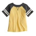 Toddler Boy Jumping Beans&reg; Short Sleeve Striped Raglan Tee, Size: 3t, Gold