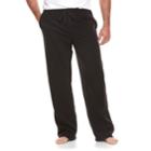 Big & Tall Croft & Barrow&reg; Patterned Microfleece Lounge Pants, Men's, Size: 3xb, Black