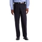 Men's Haggar&reg; Work To Weekend&reg; Pro Stretch Relaxed-fit Pleated Casual Pants, Size: 38x31, Black
