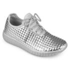 Journee Collection Megan Women's Sneakers, Size: Medium (8.5), Silver