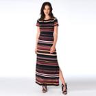 Women's Indication By Eci Striped Maxi Dress, Size: Medium, Oxford