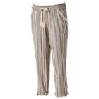 Juniors' Rewind Ruffle Linen-blend Jogger Pants, Girl's, Size: Xs, Oxford