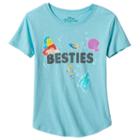 Disney's The Little Mermaid Ariel & Flounder Girls Plus Size Besties Graphic Tee, Girl's, Size: L Plus, Purple Oth