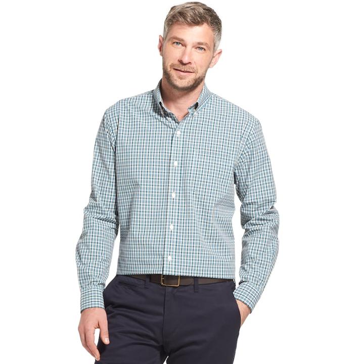 Men's Arrow Hamilton Classic-fit Poplin Button-down Shirt, Size: Xl, Blue
