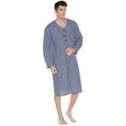 Big & Tall Residence Plaid Poplin Woven Nightshirt, Men's, Size: 5xlt, Grey (charcoal)