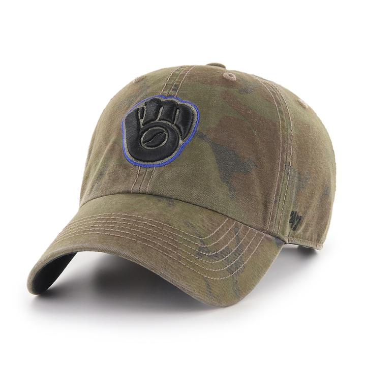 Men's '47 Brand Milwaukee Brewers Sector Clean Up Hat, Brown