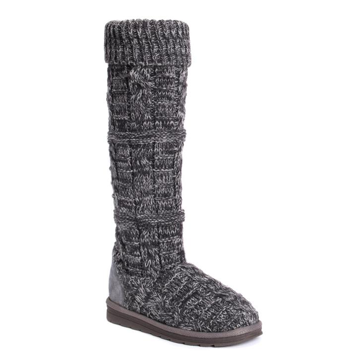 Muk Luks Shelly Women's Water-resistant Boots, Size: 9, Dark Grey