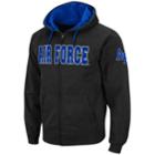 Men's Air Force Falcons Full-zip Fleece Hoodie, Size: Xxl, Black